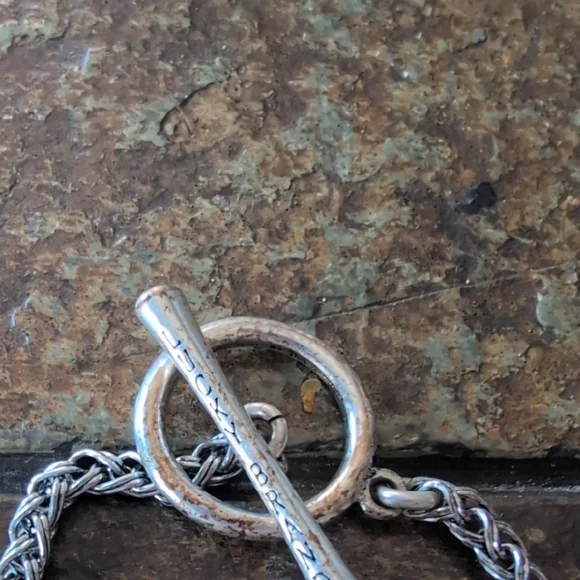 Lucky Brand Silver Necklace with Red Pendant - Picture 3 of 3